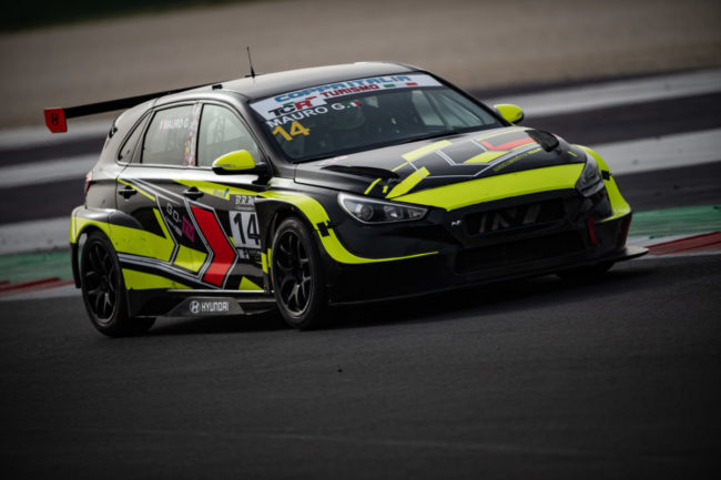 Mauro Guastamacchia in azione a Misano